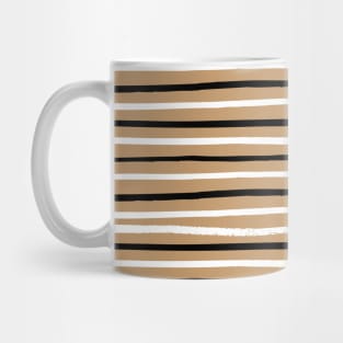 Brown Lines Pattern Mug